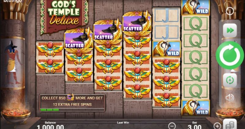 Play in God's Temple Deluxe slot online from Booongo for free now | www.cqqiaobaer.com